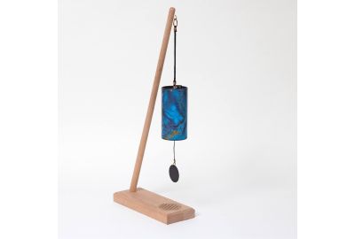Premium Chime Stand Single Flower of Life with Zaphir Blue Moon