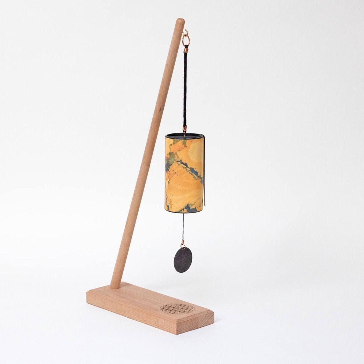 Gaiachimes Single Chime Stand Flower of Life with Zaphir Sunray Summer Gaiachimes Single Chime Stand Flower of Life with Zaphir Sunray Summer