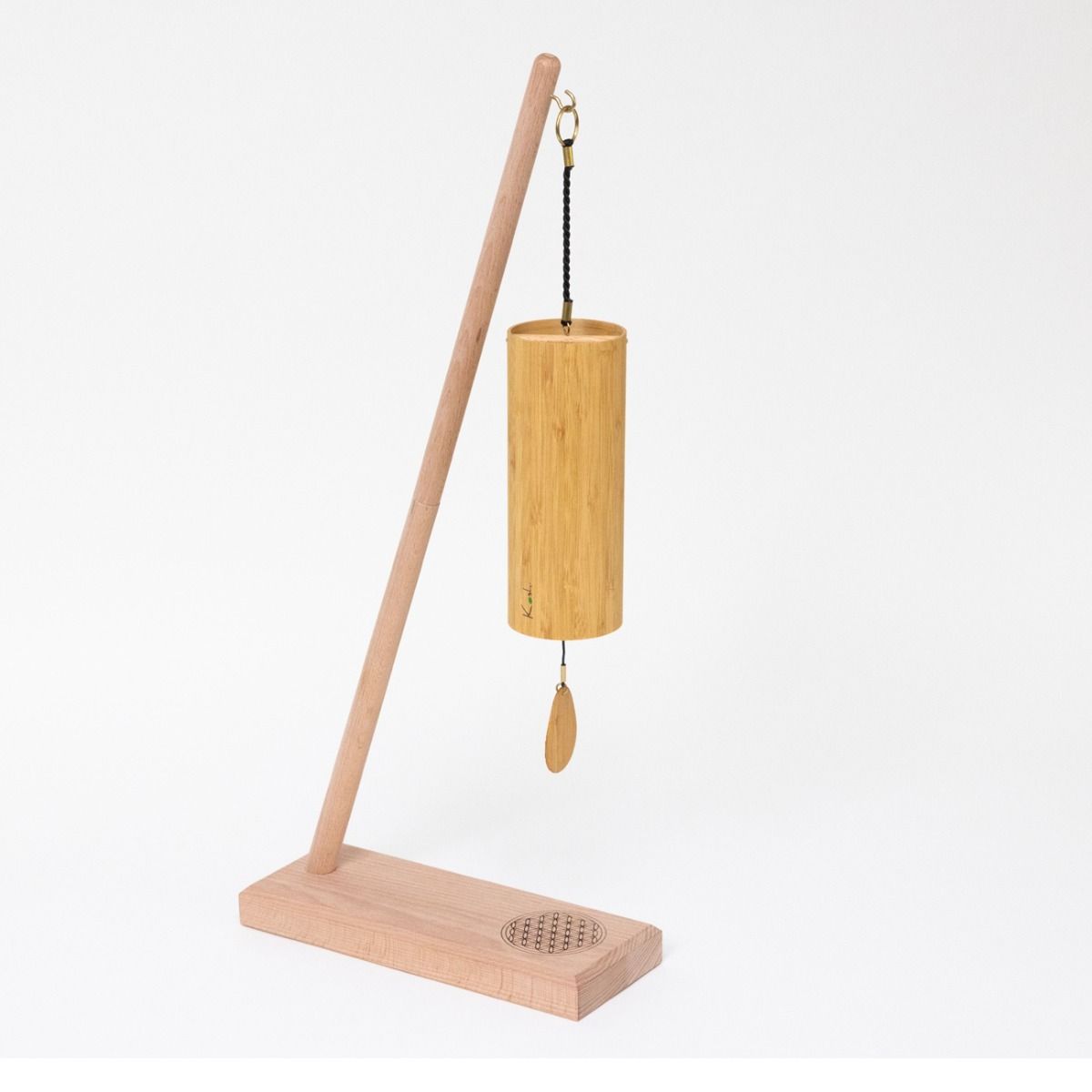 Gaiachimes Single Chime Stand Flower of Life with Koshi Terra Gaiachimes Single Chime Stand Flower of Life with Koshi Terra