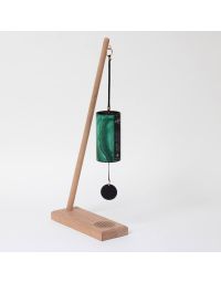 Gaiachimes Single Chime Stand Flower of Life with Zaphir Crystalide Spring