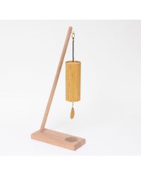 Gaiachimes Single Chime Stand Flower of Life with Koshi Terra 